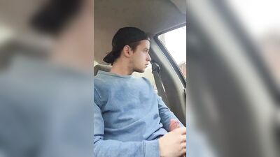 Adorable-ShortSweet Car Cums! Amature Solo Wanking