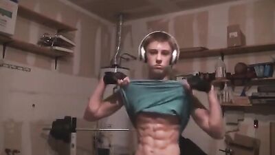 Blond Flex Gods: Amateur Bisexual Workout Party