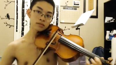 Vietnamese Violinist - Asian Cumshots Webcam Show!