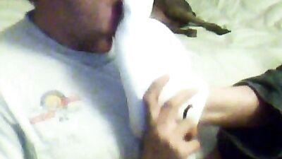 Gay Foot Worship Frenzy: Licking Patricks White Socks