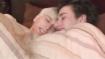 Horny Twink Bedfellows: Action Bareback Teens Fucking!