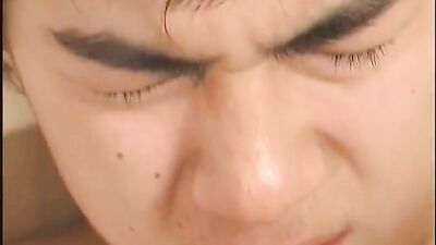 Asian Cum Shots Handjob: Horny asian boy wank with tools!