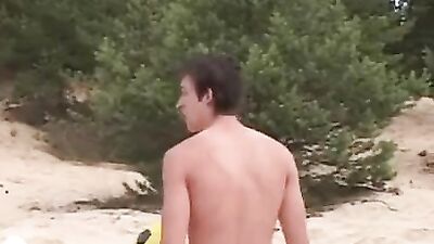 Beach Fun with Muscle Boys - Play on the Sand!
