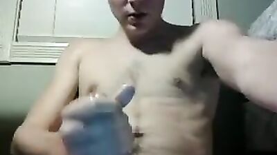 Cum-eating blond hottie delivers hardcore blowjobs and rim jobs!