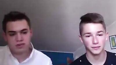 Cumming on Chatroulette: Two Adorable Straight Boys Exposed!