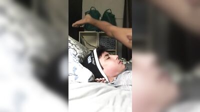 Young lad goes solo - Cum Shots Oral Solo