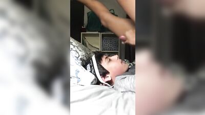 Young lad goes solo - Cum Shots Oral Solo