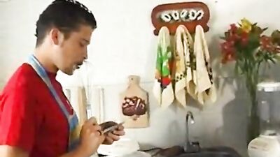 Latino Twink Kitchen Fun-up Close and Personal Cumshots!
