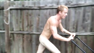Ginger Mowers Backyard Revamped: Amateur Public Outdoor Gay Porn!