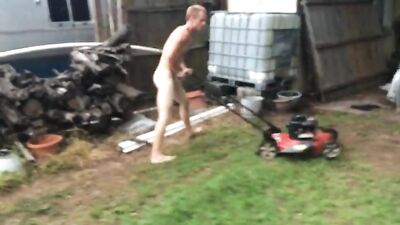 Ginger Mowers Backyard Revamped: Amateur Public Outdoor Gay Porn!