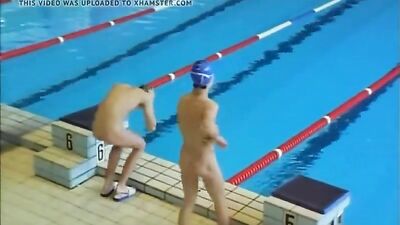 Gay Naturist Swimming Competition XXX - Amateur Fun Outside