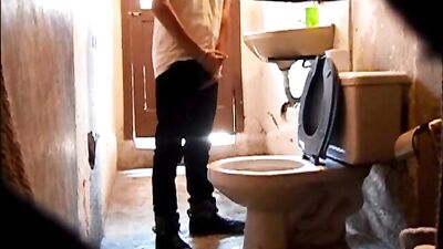 Gay Toilet Cum: Quick Ejaculation in the Bathroom