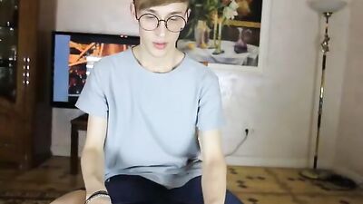 Hot Nerdy Twink Web Cam Show