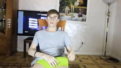 Hot Nerdy Twink Web Cam Show