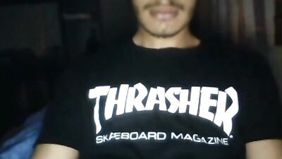 Horny Latino Selfie Big Dick Porn Cum