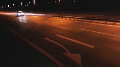 Wanking next to the motorway