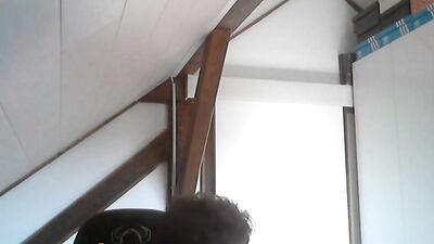 German boy smooth cums and eat his cum