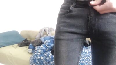 Hung teen solo wank