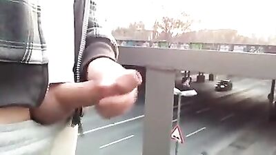 Gay boys porn jacking above the traffic