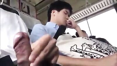 Cumming next to stranger