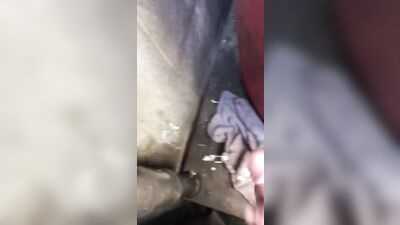 Curved Cock Shoots & Hits Wall Beside Himself