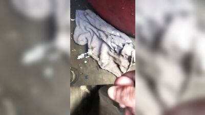 Curved Cock Shoots & Hits Wall Beside Himself