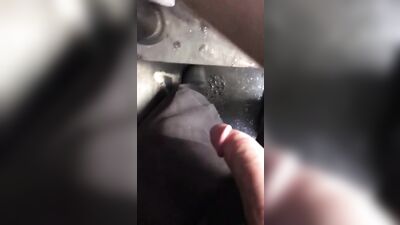 Curved Cock Shoots & Hits Wall Beside Himself