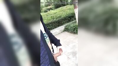 Wanking outside next to guy gay porn tube