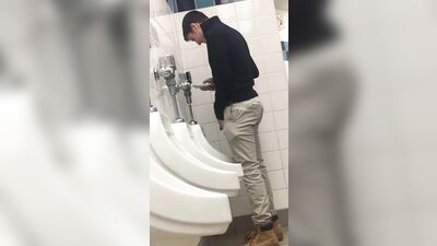 Hot Young Jewish Urinal Spy