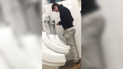 Hot Young Jewish Urinal Spy