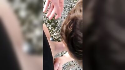 Hot lad on the bottom outdoors gay boys sex