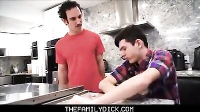 Twink and stepdad gay teen sex