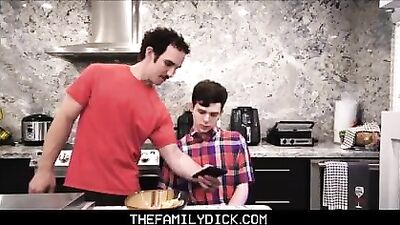 Twink and stepdad gay teen sex