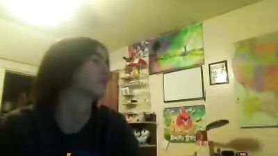 This boy cums after doing some kinky shit