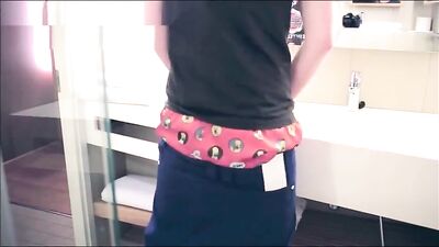 Gay teen porn cums on his pants