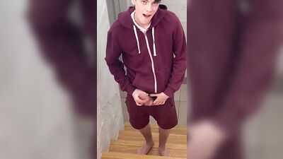 Horny Twink Stairway Gay Boys Porn