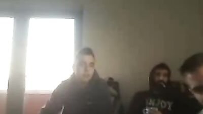 Two Butt-Loving Buddies Entertain a Lucky Boy on Cam