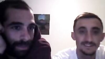 Gay Porn: Two Gorgeous Friends Go Bareback and Cum on Cam!