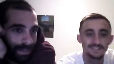 Gay Porn: Two Gorgeous Friends Go Bareback and Cum on Cam!