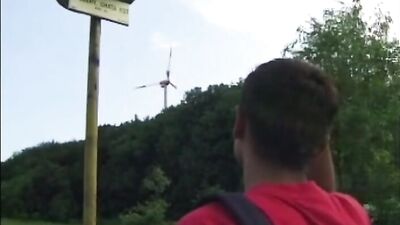 The Castle Threesome - Action Cum Shots in Public!