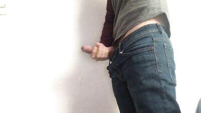 Young stud shows off his big dick on webcam!