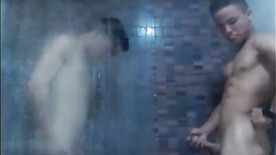 Latino Amateur Fetish Boys in the Shower