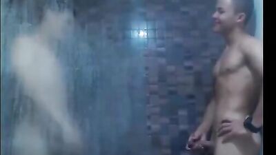 Latino Amateur Fetish Boys in the Shower