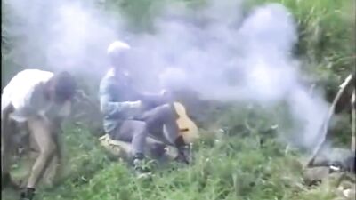 Camping Vintage: Bareback Action in the Great Outdoors!