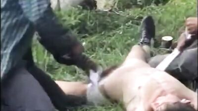 Camping Vintage: Bareback Action in the Great Outdoors!