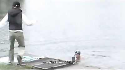 Sexy boys in bareback threesome fucking and sucking on holiday trip!