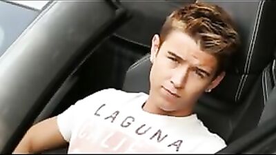 Car Jack Off: Hot Boys Steamy Solo Session!