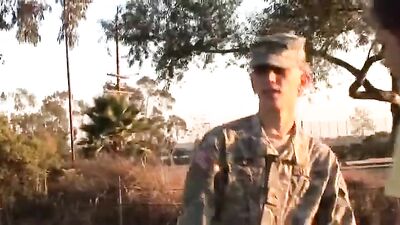 Barebacking in the Army with Twinks: Suck and Fuck without Condoms!