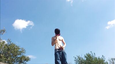 GREAT WALL PORN SHOOT - Outdoor Solo Cum Shots At The Chinese Great Wall!