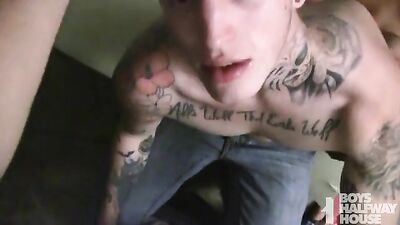 Boys in Action: Bareback Oral Delight!